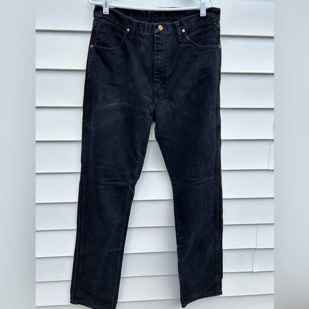 💚Vintage 90s Men's Black Denim Pants